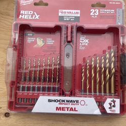 Milwaukee 23 Piece Titanium Drill Bit Set (unopened)