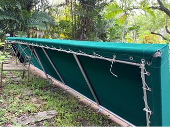 Canvas awning