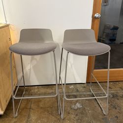 4 Maari Stool Haworth Grey With Padded Seat