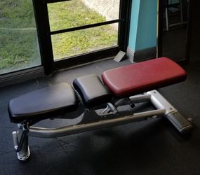 Life Fitness Commercial Adjustable Weight Bench- Gym Quality, Flat, Incline & Decline