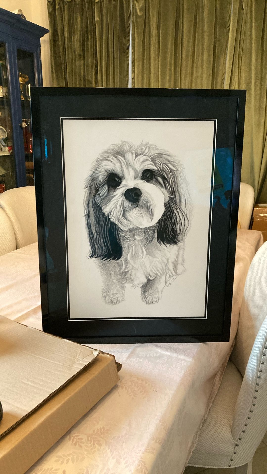 Charcoal portrait, artist, Carol