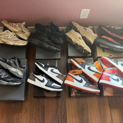 Jordan New balance Yeezy Shoe Lot Size 11.5-13