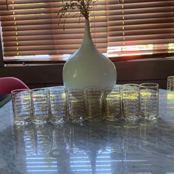 Set Of 8 Vintage Glasses