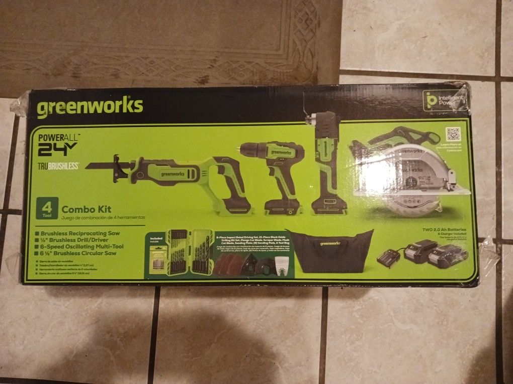 Greenworks 24 Volt Four Tool Combo Kit