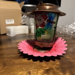 Solar Bird Feeder Backyard Decoration