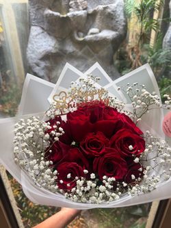 Long stem roses/ramo rosas
