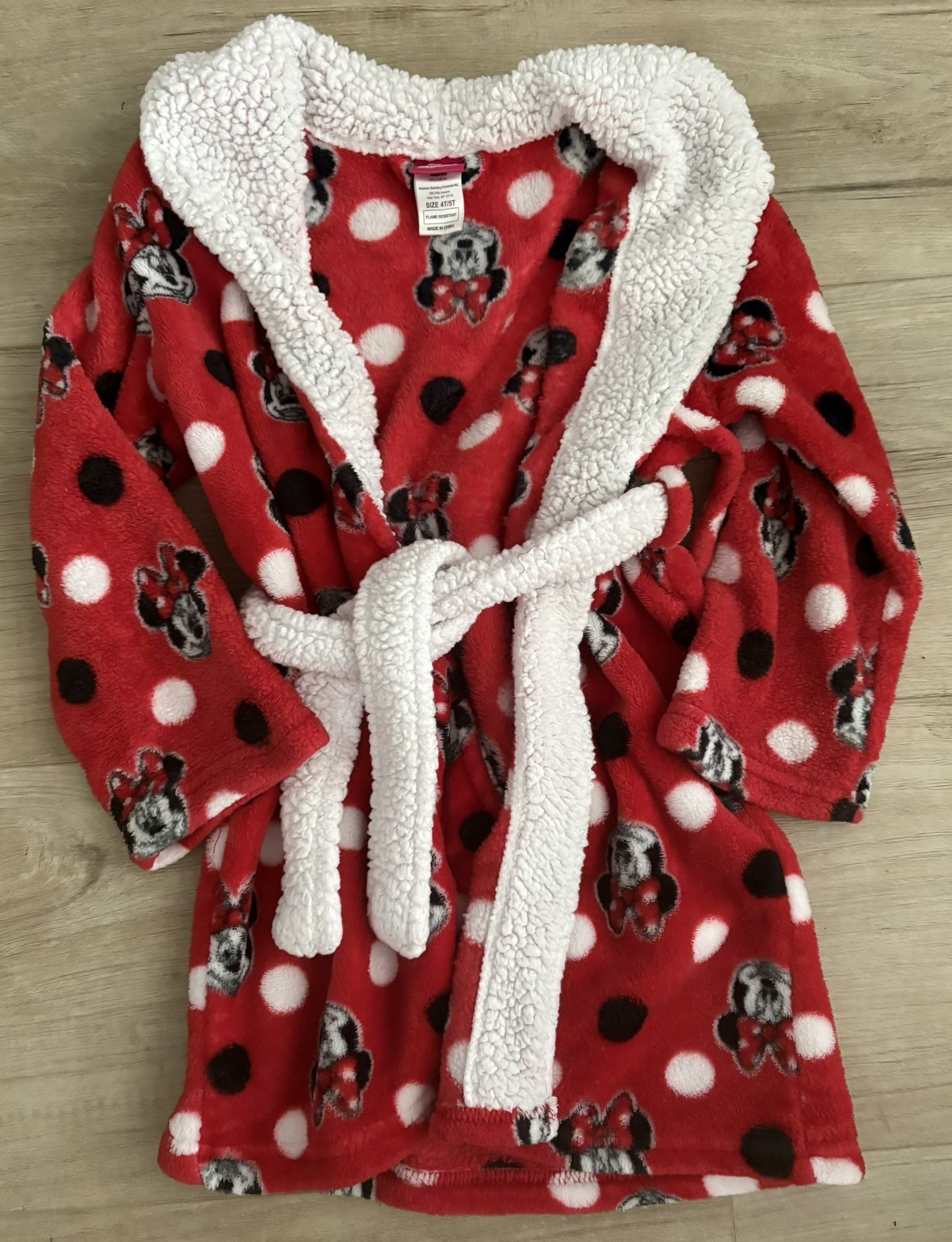 Minnie Mouse Bathrobe 4T/5T