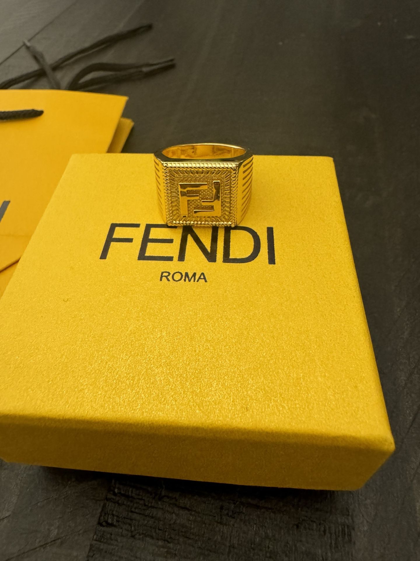 Fendi Gold Ring 