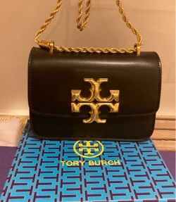 Tory Burch Black Leather Shoulder Bag