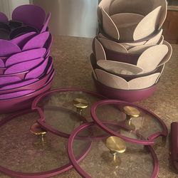 Carote  Grape Detachable Cookware Set - 19 pcs