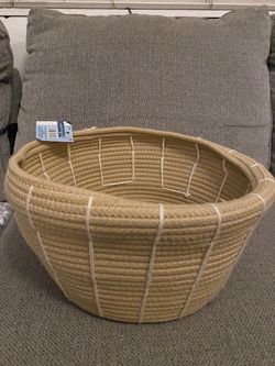 Woven Rope Storage Basket