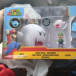 Super Mario King Boo & Luigi Toy Set – Brand New - Delivery Fee Included 