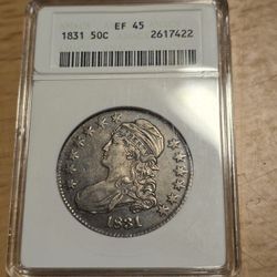 1831 Capped Bust Half Dollar Soap Box