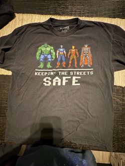 Marvel Avengers Pixel Art Graphic T-Shirt XL