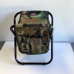 Folding Stool, Backpack, Insulated Cooler Bag, Collapsible Chair