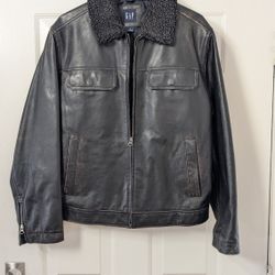 Brown Gap Leather Jacket