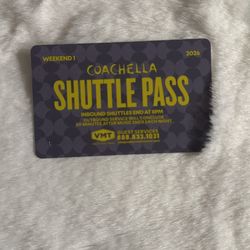 COACHELLA WEEKEND ONE SHUTTLE PASS