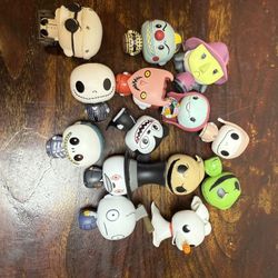 Nightmare Before Christmas Disney Doorables LOT 8 Jack Skellington SALLY Zero ++