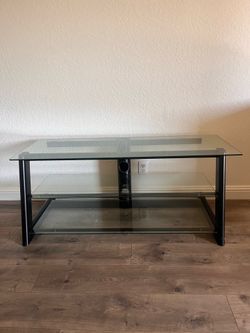 Glass TV stand