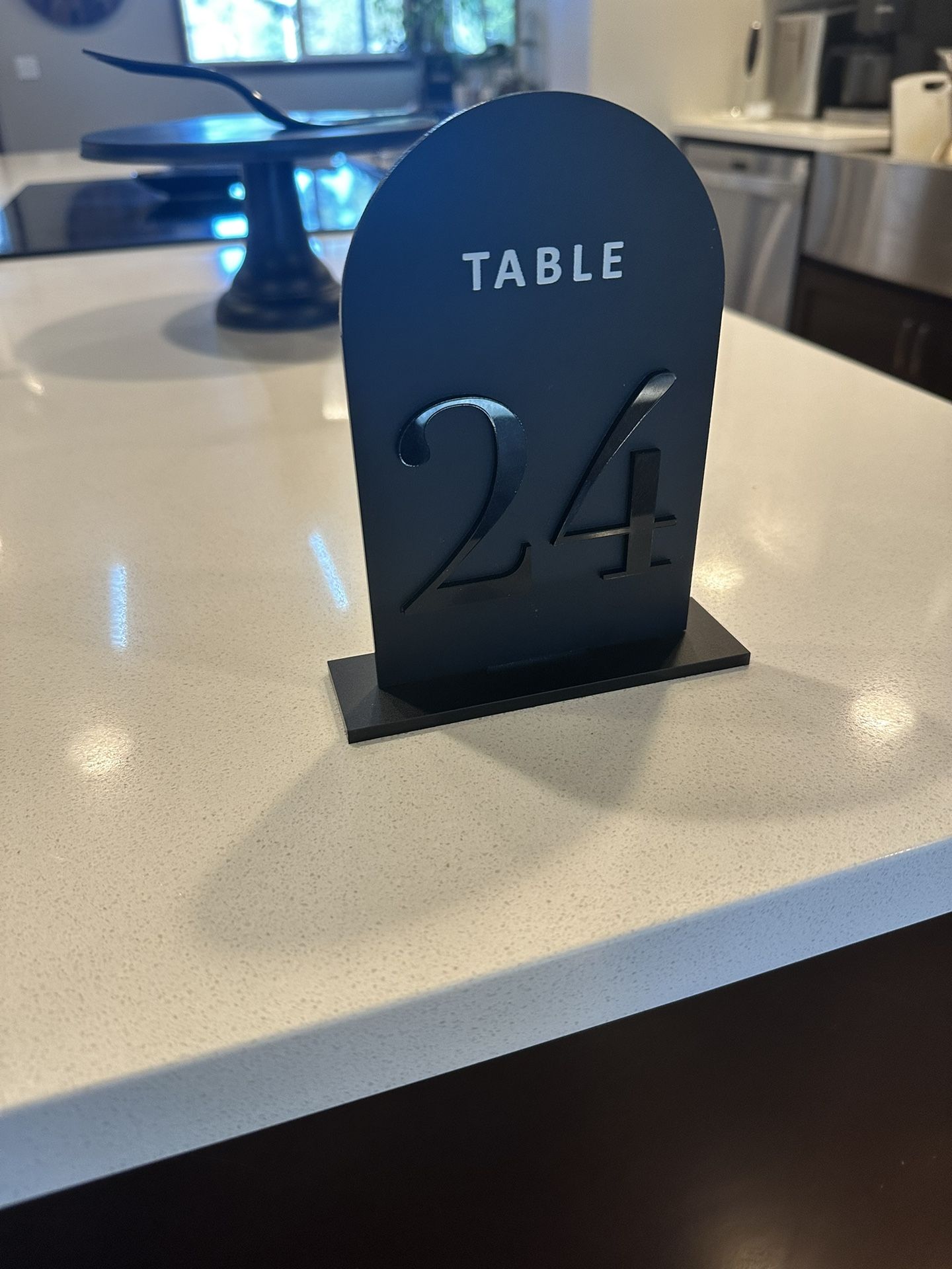 Wedding Decor- Matte Black Table Numbers