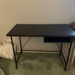 Brown and Black Laptop Desk
