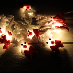 Christmas Lights Led Outdoor/Indoor Reindeer 5.4 Feet Long 10 Lights USB Powered