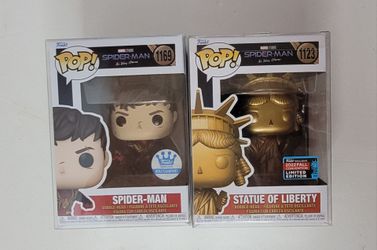 SPIDER-MAN: NO WAY HOME - Funko Pop! Movies -#1169 Spider-Man (Exc) / #1123 Statue of Liberty 2022 LE