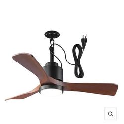 Vaczon 42" Smart Outdoor Ceiling Fan IP54 with LED Light, App & Remote – Plug-in
