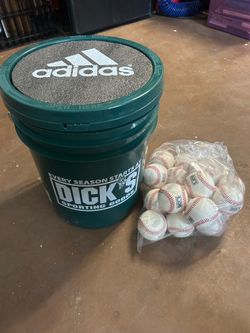 DICK’S / Adidas Baseball Bucket + 18 balls