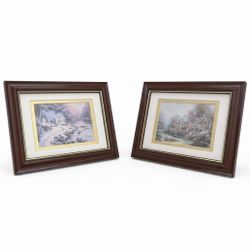 Pair of Thomas Kinkade Framed Prints – Limited Edition Matching Set
