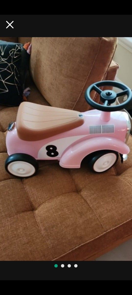 JOYLDIAS Ride on Car for Toddlers for 1.5-3 Years Old with Limited Steering Wheels, Secret Storage, Pink GREAT CONDITION!