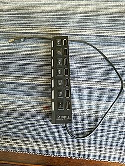 7 port USB 2.0 HIGH speed Hub.