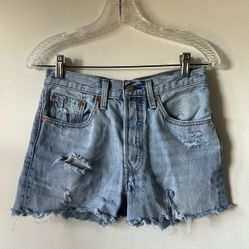 Levi’s  501 Ripped Jean Shorts

