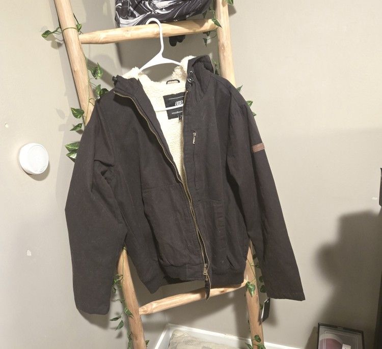 NWT Sketchers Winter Black Jacket Wiith Sherla