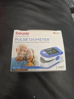 Beurer Germany PO50 Fingertip Pulse Oximeter Oxygen Level Heart Rate Monitor