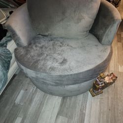 Grey Swivel Chair