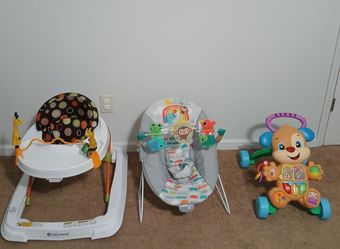 Bundle of 3: 2 Baby Walkers + Playful Paradise  (Great Deal!)