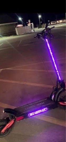 Electric Scooter with LED Light Strip **Nanrobot**
