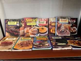 Assorted Sunset Magazine Annual Cookbooks- $1 each