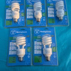Westinghouse 23 Watt Twist Light Bulb Qty 5