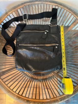 Black leather purse