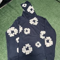 Denim Tears Cotton Wreath Sweatshirt Navy Hoodie