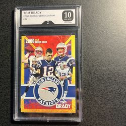 Tom Brady Football & Baseball Rookies- Graded