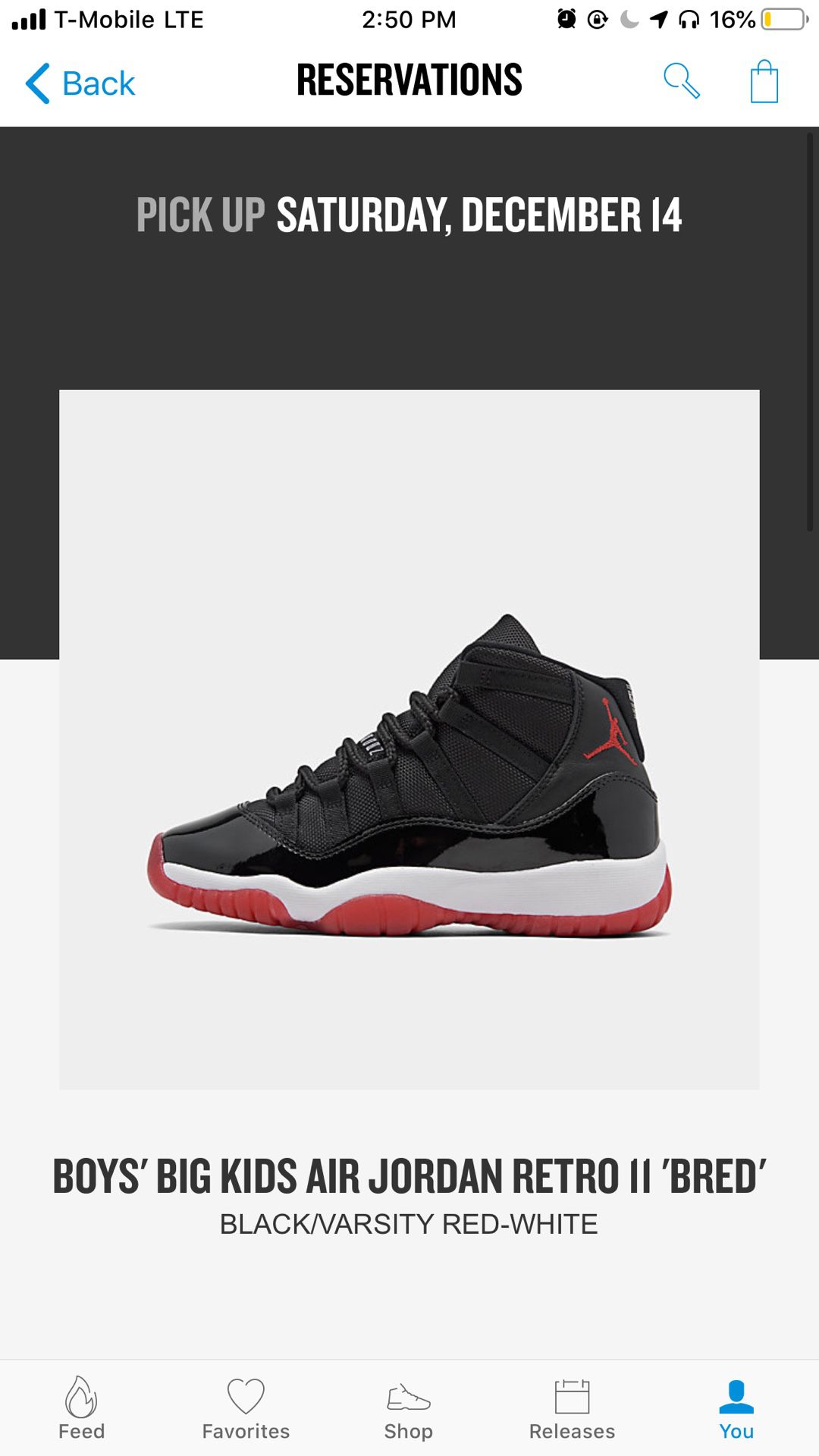 Size 4 Bred 11s