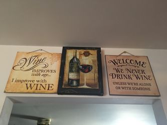 3 wine pictures all for $25