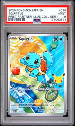 Squirtle PSA 9 Mint Pokemon MEP #039