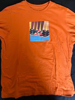 Air Jordan Orange Graphic T-Shirt Men’s Size Medium USED