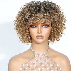 Curly wigs ombre