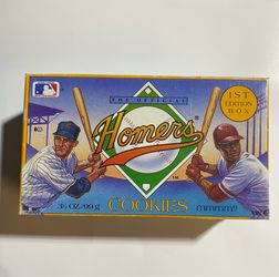 Vintage 1990 Homers MLB Baseball Cookies - Factory Sealed - Card Inside