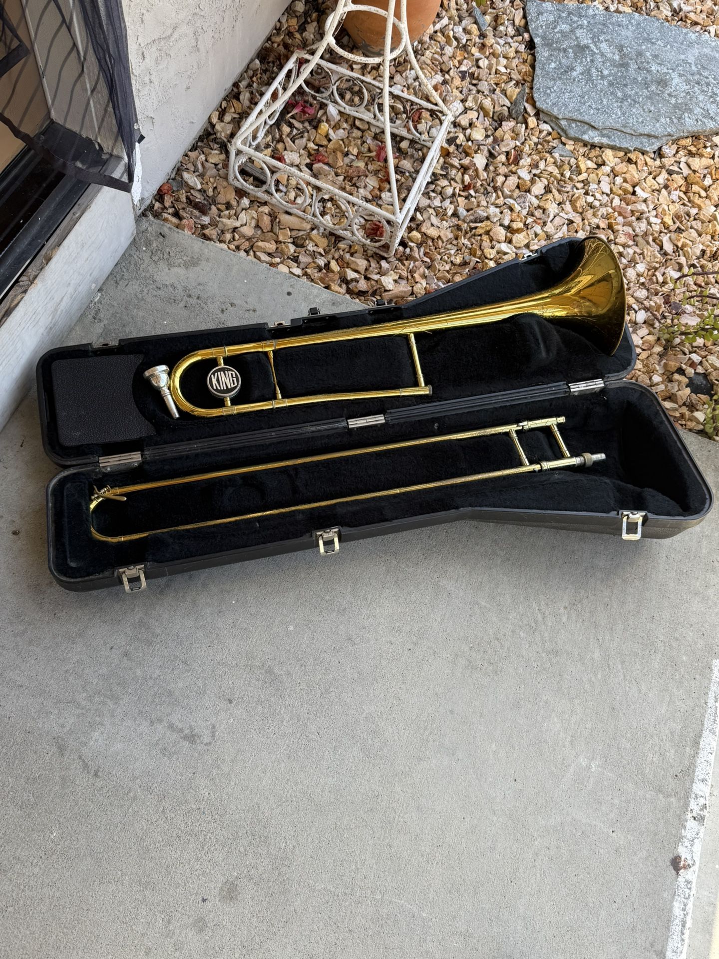 King 606 Student Model Tenor Trombone 2010s - Clear-Lacquered Brass
